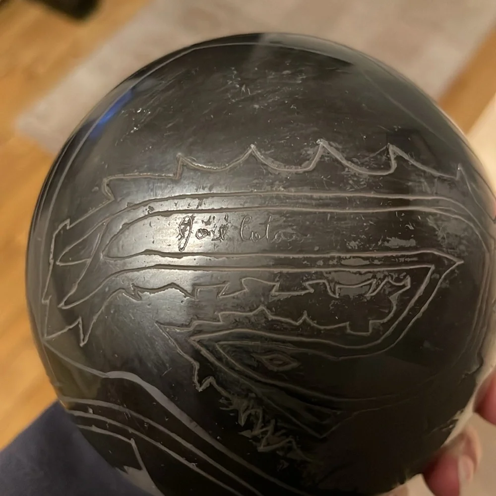 Mata Ortiz Mexican Black Pottery signed by artisan Josi Cato - Picture 7 of 11